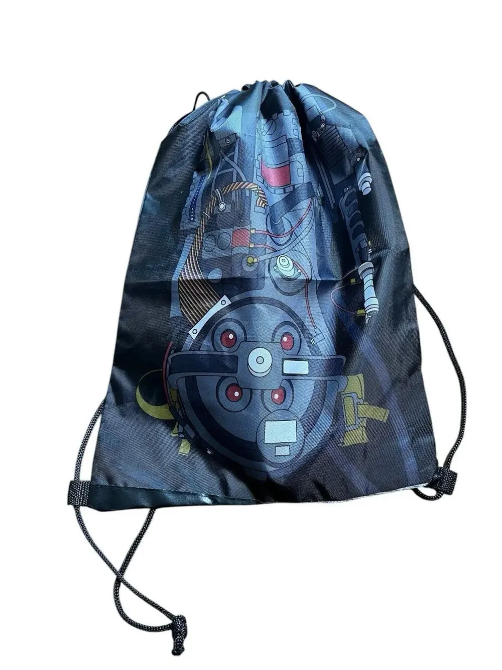LOOTCRATE Ghostbusters Proton Pack Drawstring Bag Lightweight BLACK